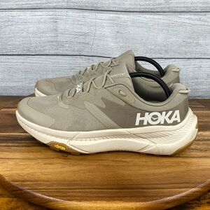 Hoka One One Transport Dune Eggnog Vibram Trail Hiking Shoe Men’s Size 9.5